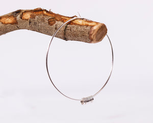 Bangle with Hoops - Recycled Sterling Silver